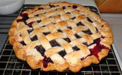 Nova Scotia Blueberry Pie with Lattice Crust Crumb Topping Recipe, Triple Berry Pie, Mixed Berry Pie, Favorite Pie Recipes, Blackberry Pie, Apple Pie Bites, Berry Pie, Hot Apple Cider, Blueberry Pie