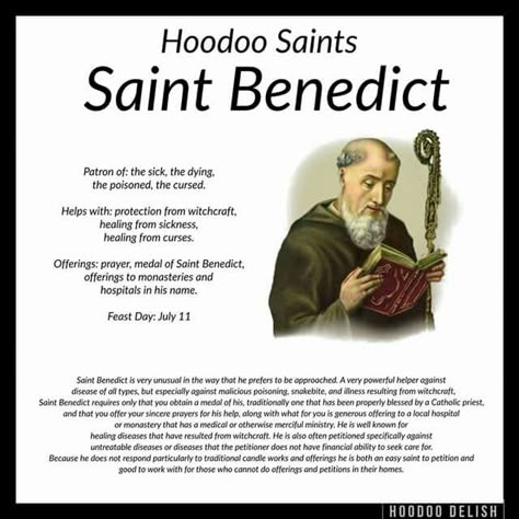 St. Benedict Hoodoo Delish, Hoodoo Conjure Rootwork, Hoodoo Rootwork, Hoodoo Magic, Hoodoo Conjure, Hoodoo Spells, Voodoo Hoodoo, Folk Magic, Magick Spells