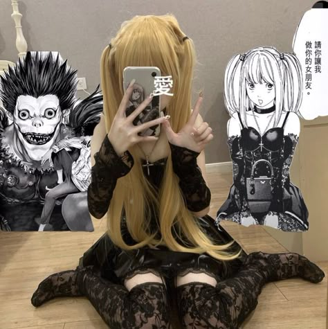 Deathnote Misa Cosplay, Duo Cosplay Ideas Female, Misa Misa Cosplay, Misa Halloween Costume, Low Budget Cosplay, Cosplayer Aesthetic, Misa Amane Outfit, Misa Cosplay, Misa Amane Cosplay