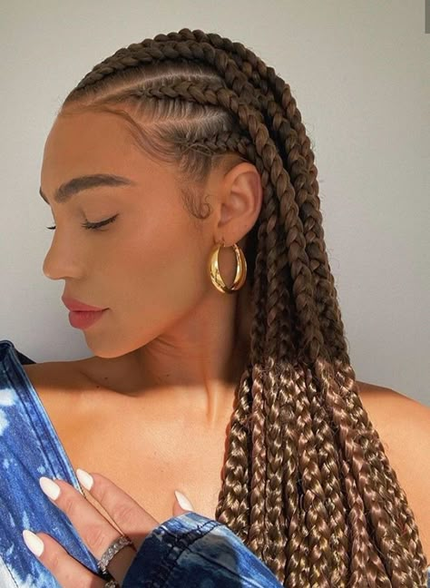 Long Cornrows, Goddess Braids Hairstyles, Fishtail Braid, Feed In Braid, Box Braids Styling, Girls Hairstyles Braids, Cornrow Hairstyles, African Braids Hairstyles, Hair Shop