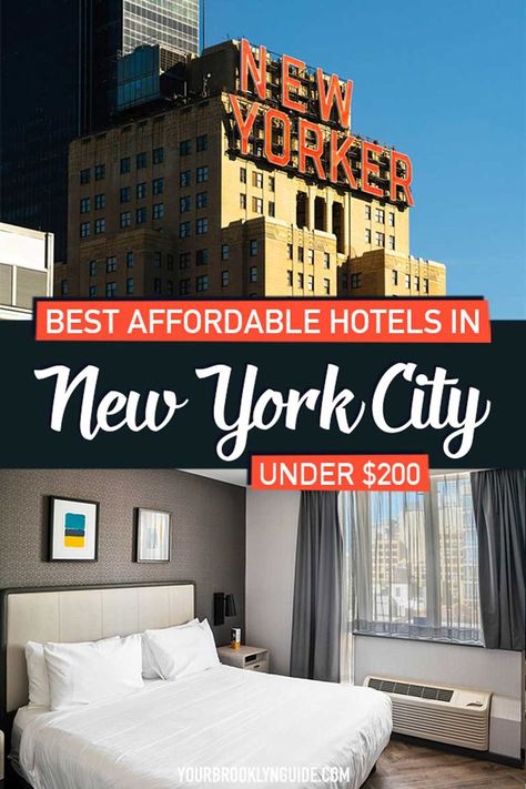 where to stay in NYC on a budget a guide to all the best budget friendly hotels in NYC near times square and midtown! Nyc Budget, Hotels Nyc, Where To Stay In Nyc, Nyc On A Budget, Brooklyn Guide, Nyc Sightseeing, Nyc Tourist, Hotels In Nyc, City Bucket List