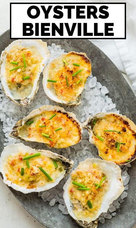 Broiled Oysters Recipe, Charbroiled Oysters Recipe, Chargrilled Oysters Recipe, Broiled Fish Recipes, Oysters Bienville, Baked Oyster Recipes, Oyster Bake, Broiled Oysters, Raw Seafood