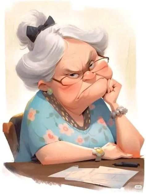 Old Lady Cartoon, Where's The Beef, Lady Cartoon, Old Age Humor, Illustrated Ladies, Senior Humor, Old Lady Humor, Unanswered Questions, I Just Realized