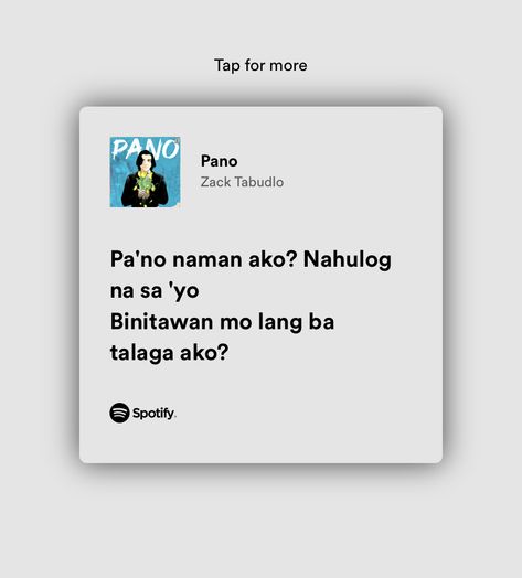 pano, zack tabudlo, lyrics, spotify Zack Tabudlo Aesthetic, Zack Tabudlo Spotify, Pano Song Lyrics, Opm Music Aesthetic, Opm Lyrics, Zack Tabudlo, Facebook Messenger Logo, Korean Eye, Lyrics Spotify