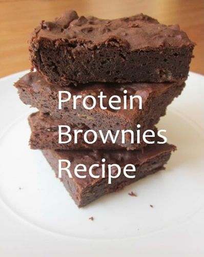 Protein Brownies using chocolate protein powder, almond milk, almond butter and stevia. Great post workout snack! Protein Brownies Recipe, Protein Brownies, Protein Treats, Protein Powder Recipes, Protein Desserts, Powder Recipe, Chocolate Almond, Chocolate Protein Powder, Chocolate Protein