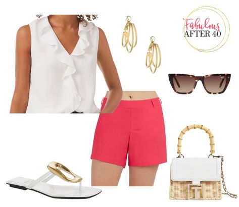 What to Wear to a BBQ Party to Look Casual, but Classy Party Outfit Ideas, White Crop Pants, Cropped White Jeans, Classy Style, Bbq Party, White Sleeveless, Party Looks, Look Casual, Striped Linen