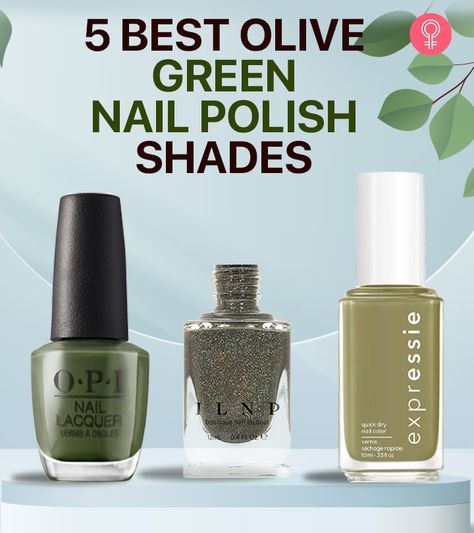 Olive Nail Polish, Opi Green Nail Polish Shades, Green Nail Polish Colors, Olive Green Nail Polish, Best Grey Hair Dye, Dark Green Nail Polish, Nail Options, Comb For Curly Hair, Olive Nails