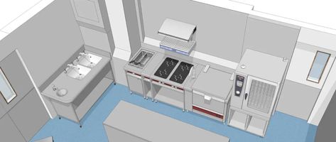 Ergonomic Flow | Small Commercial Kitchen Design Small Commercial Kitchen Design Layout, Small Restaurant Kitchen Layout, Small Commercial Kitchen Layout, Small Commercial Kitchen Design, Small Restaurant Kitchen Design, Small Restaurant Kitchen, Restaurant Kitchen Layout, Commercial Kitchen Layout, Small Commercial Kitchen