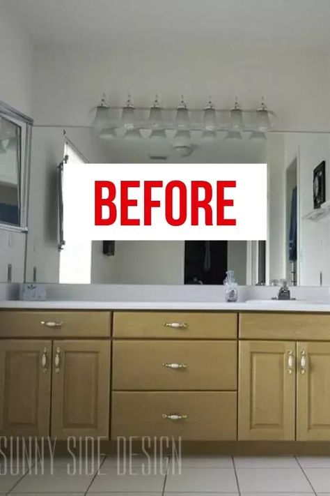 We can't believe how beautiful this DIY master bathroom update is. Check out this budget friendly master bathroom upgrade. #diy #masterbathroom #makeover #beforeafter Bathroom Update Diy, Bathroom Makeover On A Budget, Curtain Alternatives, Recycling Crafts, Bathroom Window Treatments, Bathroom Upgrade, Builder Grade, Bathroom Update, Furniture Makeovers