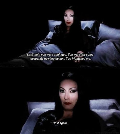 They’re a bit debauched, but in a fun way. | 16 Reasons The Addams Family Is The Best Family Ever Addams Family Quotes, Morticia And Gomez Addams, Morticia And Gomez, Addams Familie, The Adams Family, Spooky Memes, Gomez And Morticia, Gomez Addams, The Adams