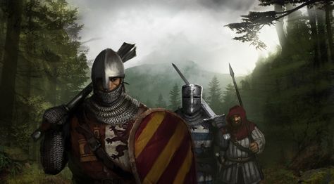 Medieval Infantry, Rpg Npc, Battle Brothers, Norman Knight, Medieval Warfare, Medieval Drawings, Long March, Brothers Art, Games Characters