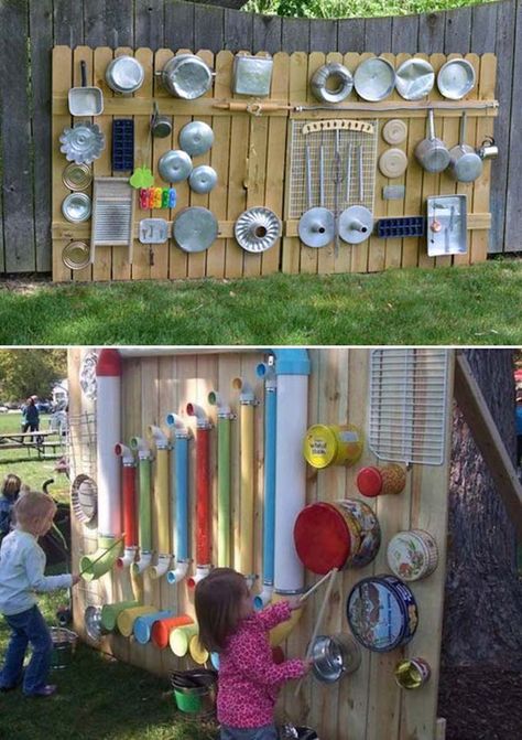 Diy Kids Playground, Play Area Backyard, Outdoor Play Areas, Diy Playground, Outdoor Music, Outdoor Play Area, Natural Playground, Playground Design, Play Areas