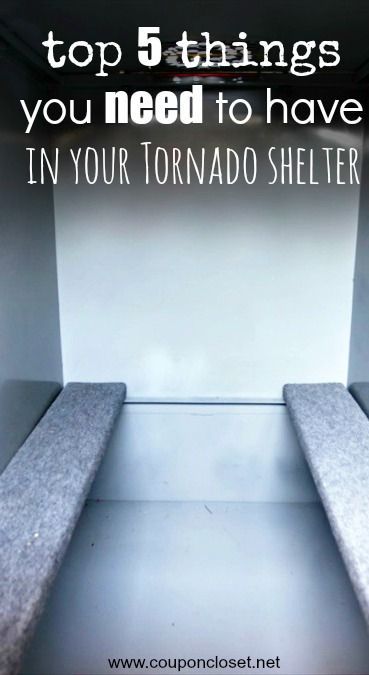 Top 5 Things You Should Put in Your Storm Shelter so you are prepared for bad weather. What do you keep in your tornado shelter? Best Thrifty Tips #thrifty Tornado Prep, Tornado Wallpaper, Tornado Preparedness, Tornado Room, Tornado Safety, Above Ground Storm Shelters, Underground Storm Shelters, Tornado Safe Room, Tornado Gif