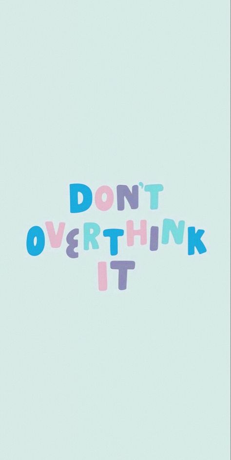 Dont Overthink It Wallpaper, It Wallpaper, Locked Wallpaper, Wallpapers, Home Decor Decals, Blue, Quick Saves