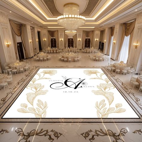 Custom Vinyl Dance Floor Wedding Dance Floor Wrap Premium Dance Floor Monogram Floor Decal Reception Floor Wedding Decor - Etsy Dance Floor Decal Wedding, Vinyl Dance Floor Wedding, Floor Wrap Wedding, Dance Floor Print, Wedding Reception Ideas Indoor, Vinyl Dance Floor, Assyrian Wedding, Wedding Floor Plan, Dance Floor Wrap