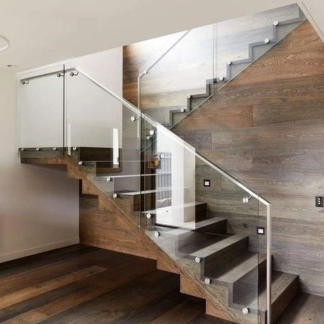 Stair Design Ideas ✨️ | Stairs Railing Design Ideas ✨️🔥 #railing #railings #stairs #stairrailing #stairdesign #stairdesigns #glassrailing #homedesignsdworld #explorepost #explorepage #reeelitfeelit #trendingdesigns #railingdesign #budget2024 #yogawithwall #celebritystylist #bhindifry #rafaelnadal Staircase Glass Design, Glass Staircase Railing, Glass Handrail, Staircase Interior Design, Staircase Design Modern, Staircase Railing Design, Contemporary Staircase, Glass Stairs, Stair Railing Design