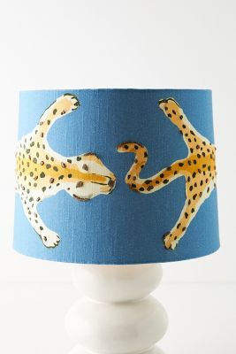 Leopard Lamp, Anthropologie Lamp, Unique Lamp Shades, Tupelo Tree, Bedroom 2023, Colorful Lamp, Claire Desjardins, Dana Gibson, Bedroom Lamp