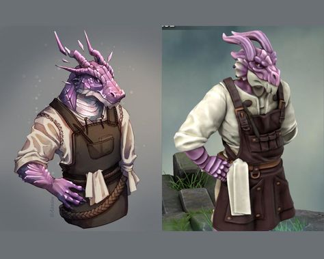 Amethyst Dragonborn Art, Steampunk Dragonborn, Gem Dragonborn, Dragonborn Artificer, D&d Dragonborn, Hot Dragonborn Dnd, Dnd Concept, Custom Miniatures, Hero Forge