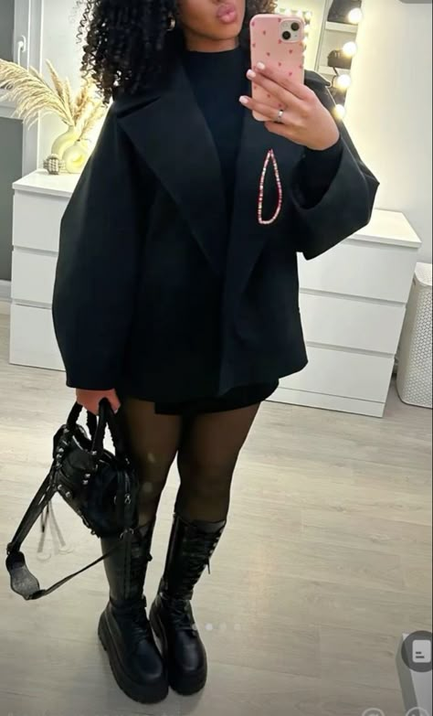 Outfit Date Night, Outfit Zara, Mode Zara, Winter Fashion Outfits Casual, Outfit Chic, Neue Outfits, Looks Street Style, Looks Black, Mode Inspo