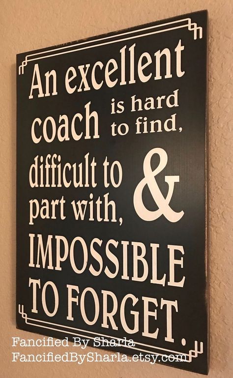 Good Coaches Quotes, Soccer Anime, Hockey Coach Gifts, Lacrosse Coach, Football Coach Gifts, Wrestling Coach, Cheerleading Gifts, Tennis Coach, Sports Signs