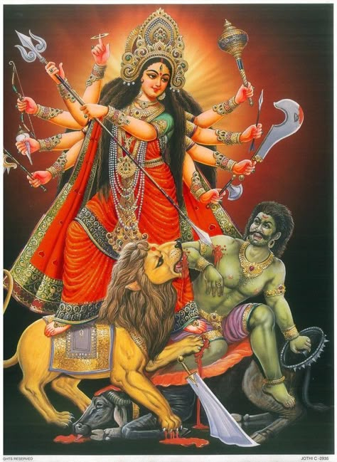 Goddess Kali Images, Lord Durga, Maa Durga Photo, Durga Picture, Aadi Shakti, Durga Painting, Happy Navratri Images, Shakti Goddess, Durga Images