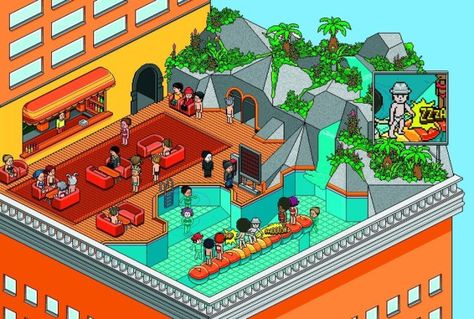 habbo hotel Hotel Games, Habbo Hotel, Sims Medieval, Virtual Reality Games, Online Multiplayer Games, Age Of Empires, Multiplayer Games, Simulation Games, Electronic Art