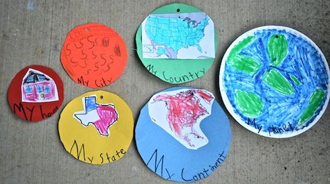 My World Project- Kid World Citizen Geography Project, Geography Activities, Kindergarten Social Studies, Global Awareness, Map Skills, Daisy Girl Scouts, Teaching Social Studies, Preschool Theme, Learning Italian