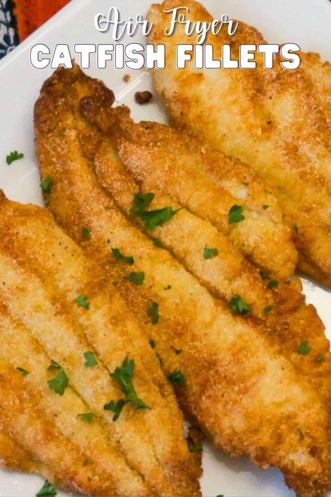 Air Fryer Catfish Fillets - Grace Like Rain Blog Catfish In Air Fryer Recipe, Air Fryer Catfish, Air Fryer Xl Recipes, Stovetop Appetizers, Catfish Fillets, Fried Catfish Recipes, Filet Recipes, Air Fryer Fried Chicken, Small Air Fryer