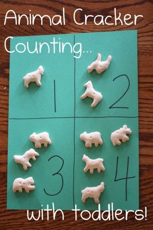 Perfect for toddlers!  Animal Cracker Counting and One to One Correspondence Practice Circus Week, Camping Week, Zoo Preschool, Toddler Math, Animal Cracker, Zoo Activities, Time Activity, Teaching Toddlers, Toddler Snacks