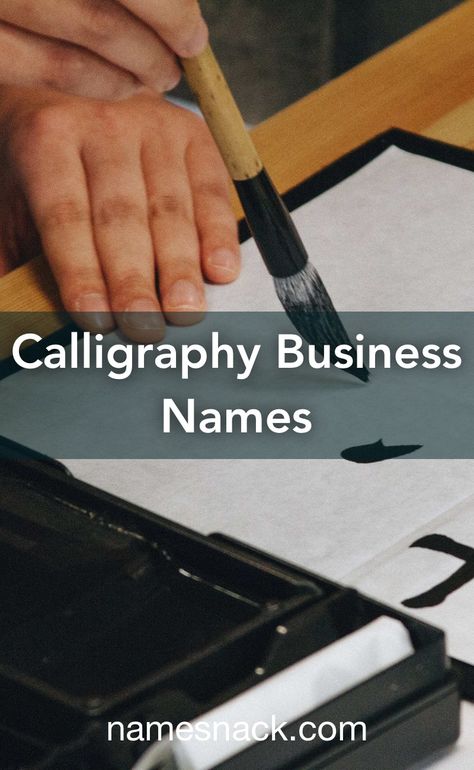 10 beautiful and creative name ideas for a calligraphy business. Calligraphy Business Ideas, Name Calligraphy Design English, Name Calligraphy Painting, Arabic Business Names, Creative Names For Art Business, Buisness Name Ideas, Calligraphy Name Art, Calligraphy Branding, Shop Name Ideas