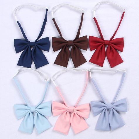 Korean Highschool, Japanese Highschool, Uniform Bow Tie, Japanese Uniform, Uniform Accessories, Flower Tie, Sailor Suit, Sparkly Jewelry, Japanese School