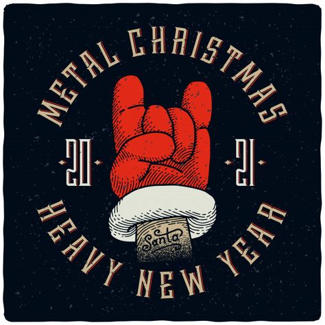 Minnie Mouse Cricut Ideas, Heavy Metal Christmas, Creepy Christmas, Dark Christmas, Metal Christmas, Christmas Poster, Christmas Music, Merry Christmas And Happy New Year, Christmas Quotes