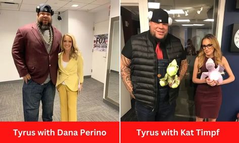 Tyrus with Dana Perino & Kat Timpf Kat Timpf, Penelope Ford Wrestler, Dana Perino, Body Guard, His Ring, Ring Name, Sport Player, New Deck, Professional Wrestler