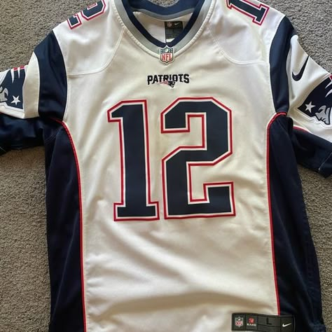 Patriots Jersey Nfl Shirt Outfit, American Football Jersey Design, Nfl Jersey Outfit, Jersey Design Football, Football Jersey Design, Black Color Hairstyles, Y2k Jersey, Patriots Jersey, Rugby Design