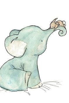 Cute Cartoon Drawings on Pinterest | Cartoon Drawings, Cute ... Miniature Drawings, Elephant Nursery Art, Baby Elefant, Elephant Drawing, Art Mignon, 8x10 Art Prints, Christening Cake, Elephant Love, Elephant Nursery