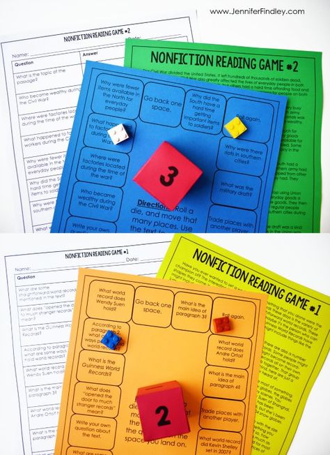 Free reading comprehension games for 4th and 5th graders at the beginning of the year! Reading games and centers are a great way to spice up your reading instruction and have your students practice important reading skills. Grab a free reading centers starter pack on this post! Comprehension Games 3rd Grade, Reading Games 3rd, Fluency Games 3rd Grade Reading, 3rd Grade Reading Games, Reading Games For 3rd Grade, Reading Games For 2nd Grade, 2nd Grade Reading Games, Reading Review Games, Reading Fluency Games