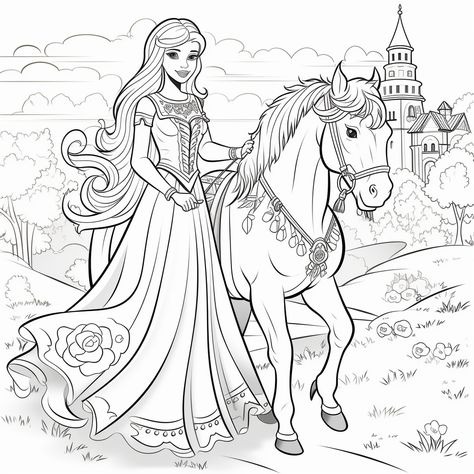 Free Printable Barbie Coloring Pages - TheToyZone Princess Sitting, Printable Barbie, Scene Princess, Barbie Coloring Pages, Barbie Coloring, Ancient Myths, Online Coloring Pages, Arctic Animals, Steampunk Design