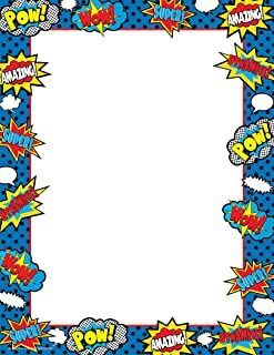 Amazon.com : superhero bulletin board border Superhero Writing, Hero Central Vbs, Superhero Template, Superhero Background, Superhero Clipart, Superhero Classroom Theme, Wonder Woman Party, Superhero Classroom, Super Hero Theme