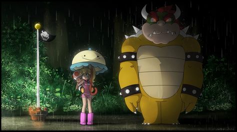 My Neighbor Bowser by SuperCaterina.deviantart.com on @deviantART Mario Fan Art, Nintendo Princess, Art Geek, Nintendo Fan Art, Nintendo Sega, Best Of Tumblr, Princesa Peach, Neighbor Totoro, Mario Games