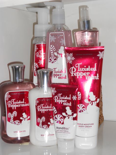 twisted peppermint Twisted Peppermint, Twisted Peppermint Bath And Body Works, Bath And Body Works Peppermint, Peppermint Shampoo And Conditioner, Peppermint Body Wash, Peppermint Scent, Strawberry Shortcake Cartoon, Strawberry Shortcake Characters, Body Makeup