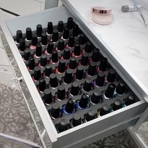 Nail Polish Drawer Organizer 10.1" x 15.9"#Nail #nailcolor #nailpolish Home Nail Salon Setup, Nail Room Ideas Home, Nail Organization, Nail Room Ideas, Nail Salon Interior Design, Nail Salon Interior, Nail Desk, Nail Station, Home Nail Salon