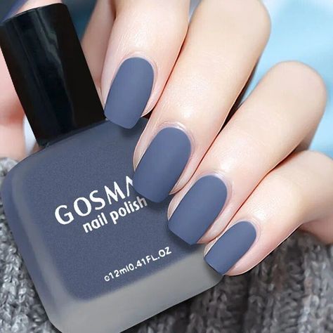 Fashion Color Long Lasting Quick Dry Matte Nail LacquerWe are sure that we can provide a solution that makes you satisfied. Black Shimmer Nails, Matte Nail Colors, Polish Fashion, Quick Dry Nail Polish, Shimmer Nail Polish, Dry Nails Quick, Powder Nail Polish, Matte Nail Polish, Matte Nail