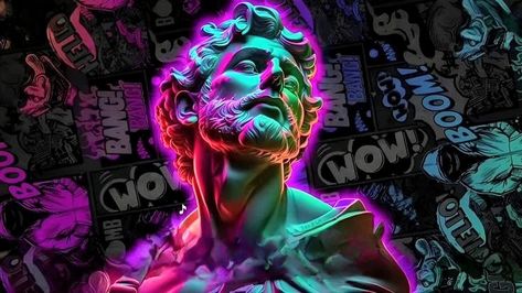 Neon Pc Wallpaper, Chad Image, Gaming Wallpapers Hd, Black Skulls Wallpaper, Neon Photography, Clay Patterns, 2k Wallpaper, Mens Hairstyles With Beard, Banner Discord