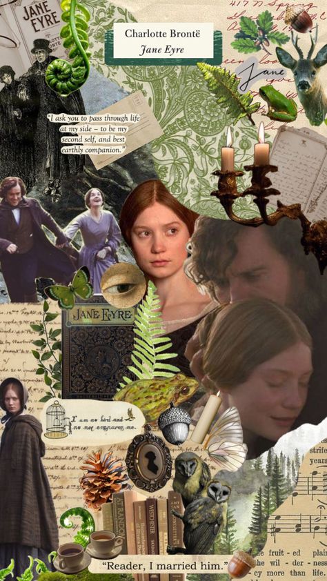 jane eyre by charlotte bronte 💚 #janeeyre #charlottebronte #bronte #darkacademia #greenaeasthetic #green #cottagecore #cottagecoreaesthetic #nature #victorian #victoriangothic #gothic #books Green Cottagecore, Charlotte Bronte Jane Eyre, Amy Tan, Gothic Books, Charlotte Bronte, Cottage Core Aesthetic, Jane Eyre, By Charlotte, Victorian Gothic