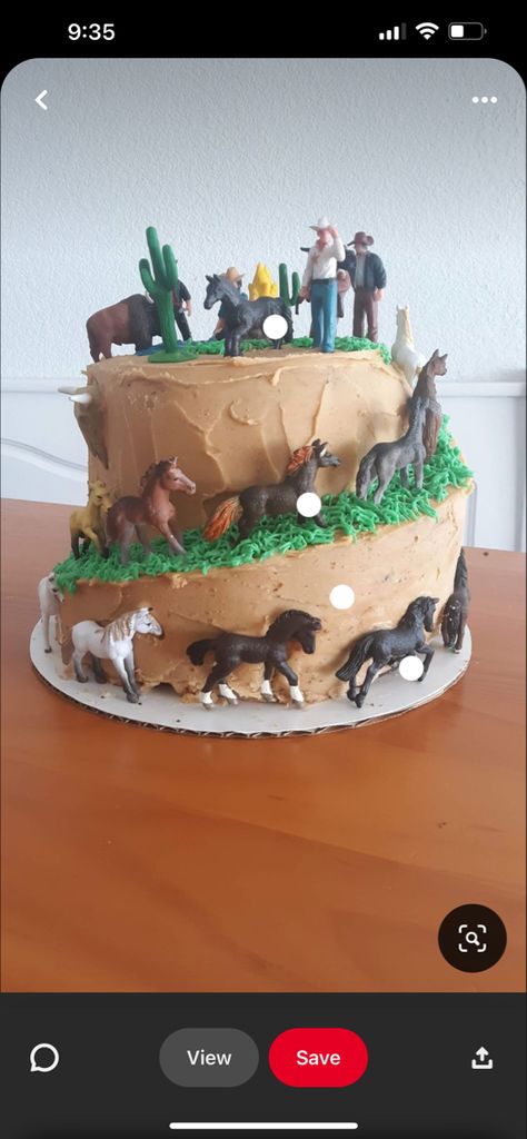 Easy Horse Cake Ideas, Horse Birthday Party Ideas For Boys, Horse Birthday Cake Boy, Horse Themed Birthday Cake, Cowboy Cake Ideas, Easy Horse Cake, Cowboy Cakes For Boys, Horse Cakes Birthday, Rodeo Cake Ideas