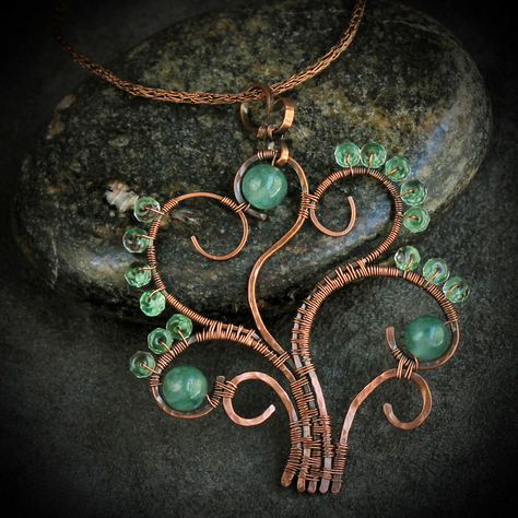 Tree Collar Diy, Drátěná Socha, Wire Wrapped Stone Jewelry, Wire Jewelery, Collars Diy, Wire Wrap Jewelry Designs, Tree Collar, Wire Jewelry Making, Bijoux Fil Aluminium