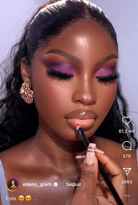 Birthday Makeup Looks, Girl Makeup Tutorial, Caked Up, Soft Makeup Looks, Cute Eye Makeup, Makeup Looks To Try, Pretty Makeup Looks, Makeup For Black Skin, Fall Makeup Looks