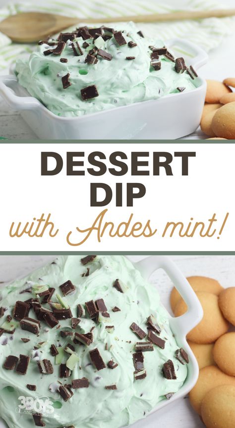 Mint Dip Recipe Andes Mint Recipes, Mint Recipes Dessert, Minty Desserts, Mint Dip, Mint Chocolate Desserts, Chip Dip Recipes, Chocolate Chip Dip, Dessert Dip Recipes, Mint Desserts