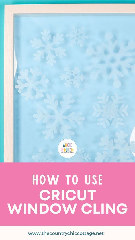 How To Make Window Clings With Cricut, Cricut Frosted Window Cling Ideas, Cricut Window Projects, Window Clings Cricut, Cricut Window Cling Ideas, Window Cling Crafts, Make Window Clings, Cricut Snowflakes, Diy Frosted Glass Window