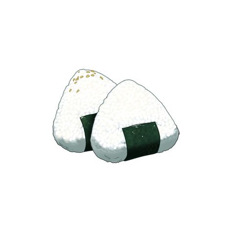 Onigiri ❤ liked on Polyvore featuring fillers, food, art, backgrounds, anime and effect Sushi Drawing, Japanese Food Illustration, Food Illustration Design, Food Art Painting, 귀여운 음식 그림, Food Sketch, Food Artwork, Food Illustration Art, Cute Food Drawings